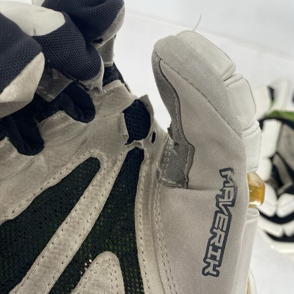 Maverick M4 375 Large 13” Lacrosse Gloves White - Picture 4 of 11